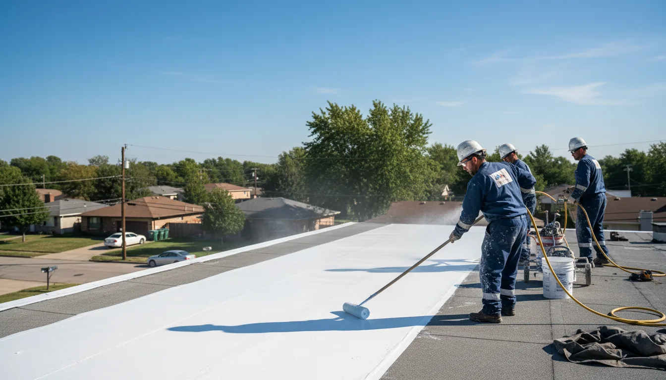 Commercial roof coating in Henrieville, UT near me